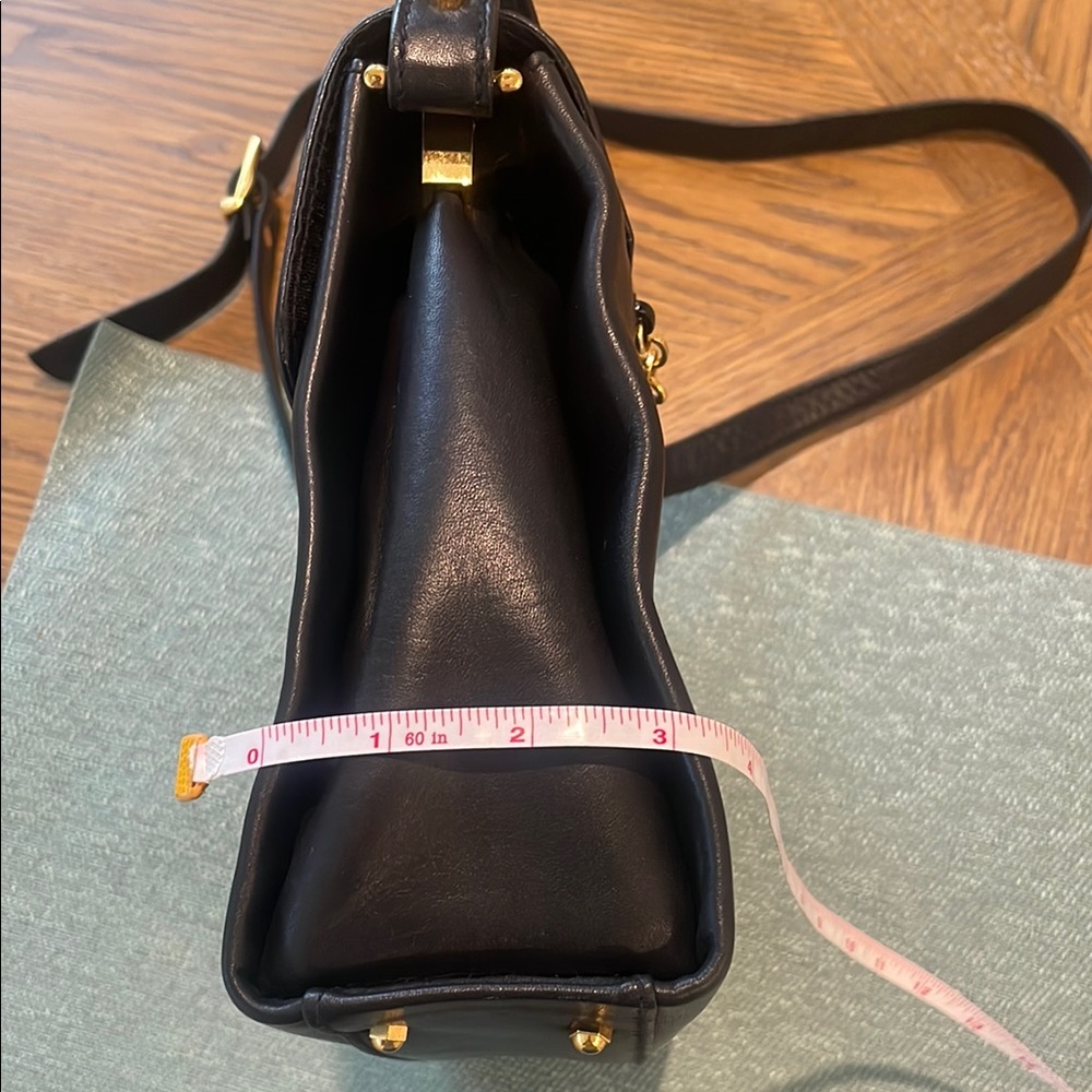 Phillippe Black Leather Shoulder Bag - Picture 4 of 10